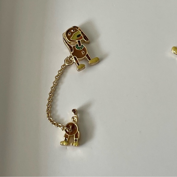 NIB Baublebar Pixar Disney slinky dog toystory double post earrings - Picture 3 of 11